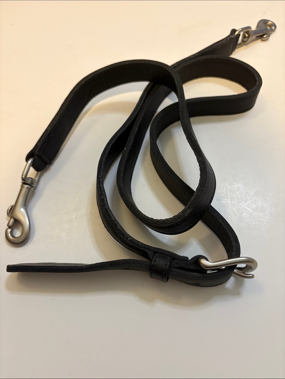 Coach Black Leather and silver Crossbody Replacement Strap - Picture 2 of 6